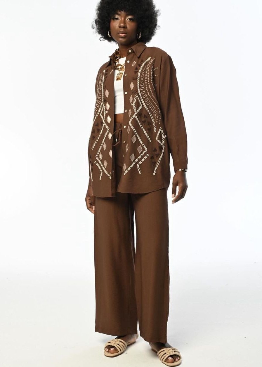 Brown Boho Shirt