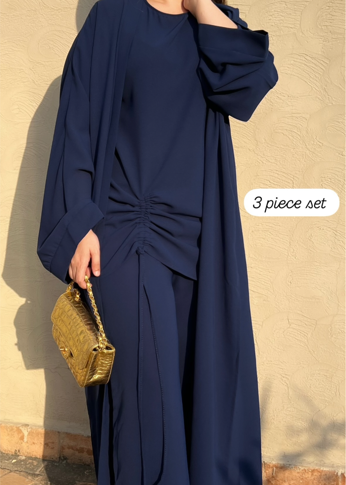 Side Twist 3 Piece Crepe Set