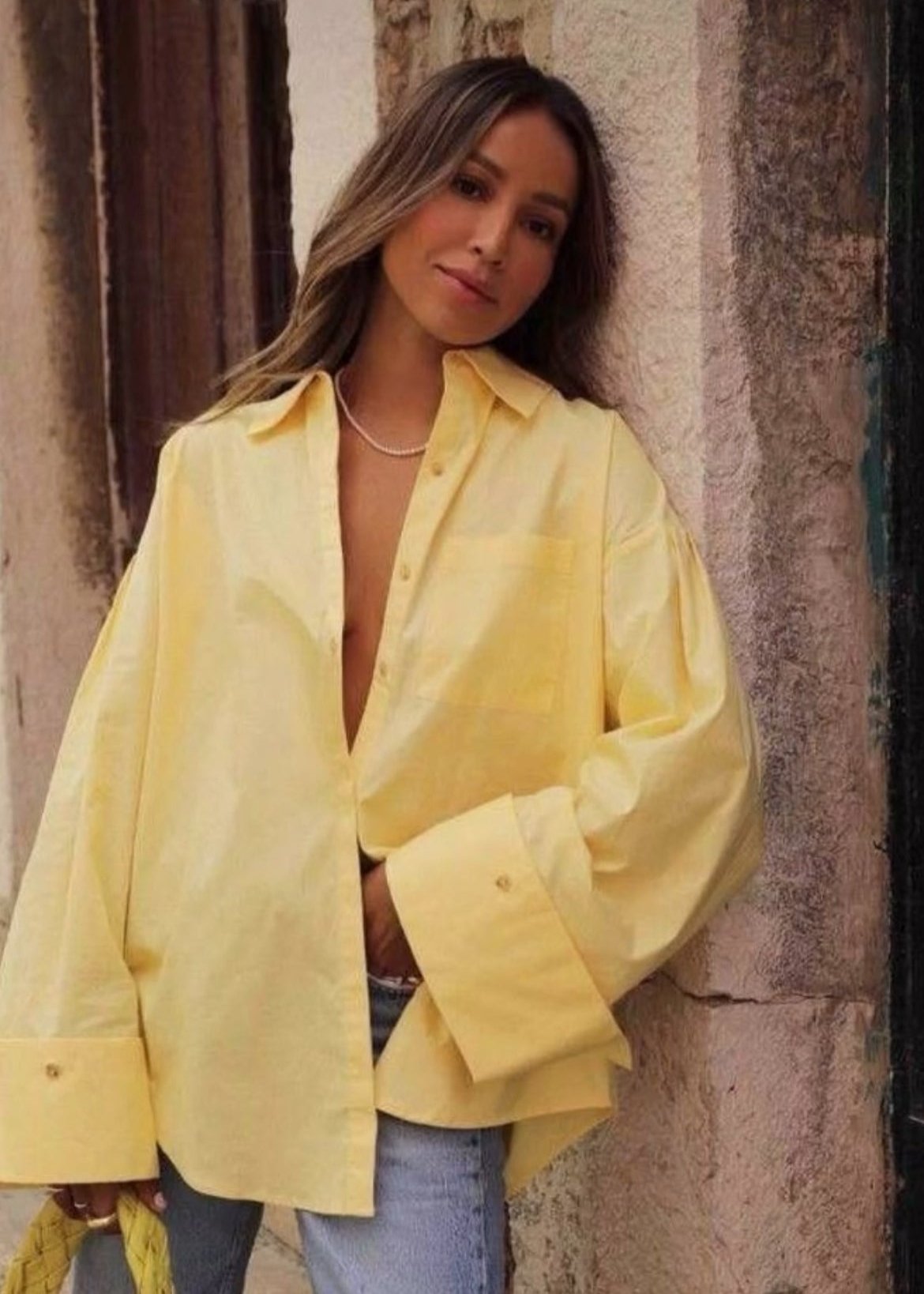 Yellow Oversized Top