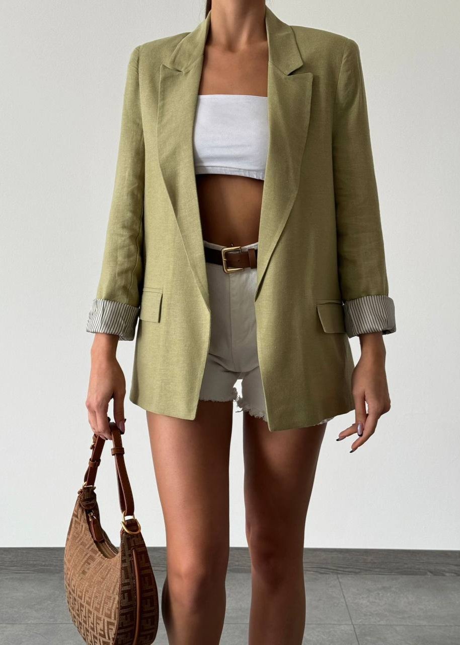 Olive Green Summer Blazer