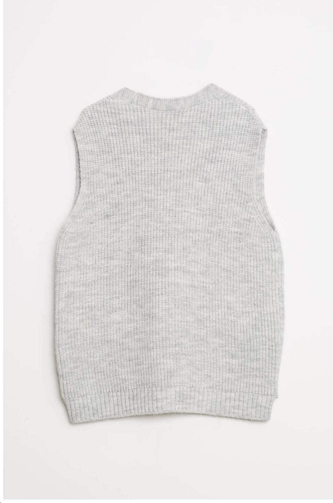 Grey Sleeveless Sweater